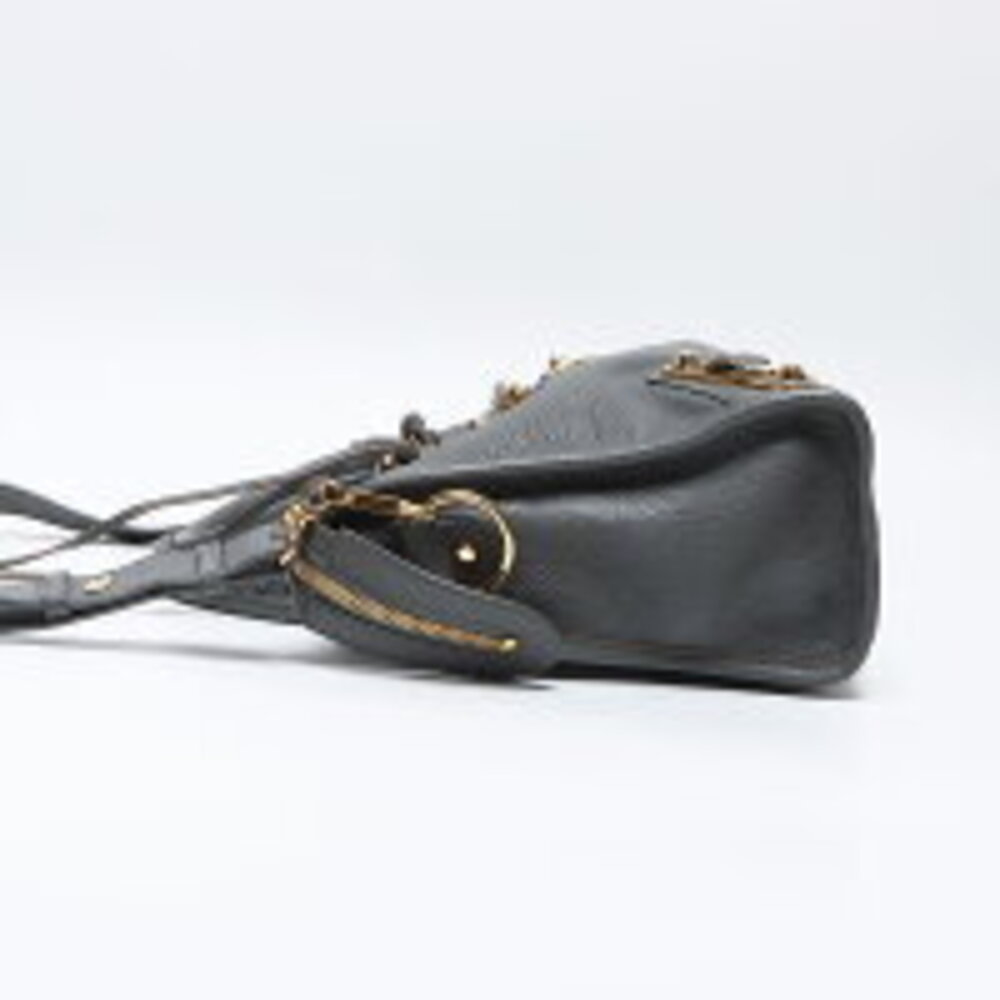 Balenciaga City Metallic Leather Shoulder Bag Gray - Picture 4 of 13